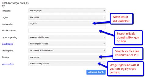 HOW TO USE THE advance SEARCH TO SORT YOUR .